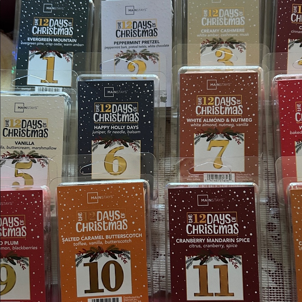 Mainstays Wax Melts The 12 Days of Christmas Bundle of 12 Packs Holiday Scented - Picture 3 of 9